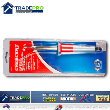 Soldering Iron 40Watt With Stand & Tips Solder Hobby Genuine Cresent Brand 40W
