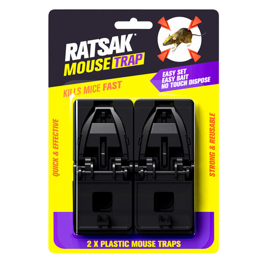 2pc Mouse Trap Ratsak® No Touch Reusable Easy Bait Mice Rat Capture Animal Pest