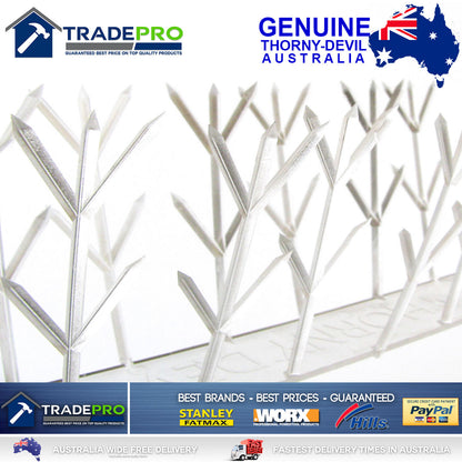 Thorny Devil® Spikes PRO Clear Polycarb 42cm Fence Animal Bird Possum Deterrent