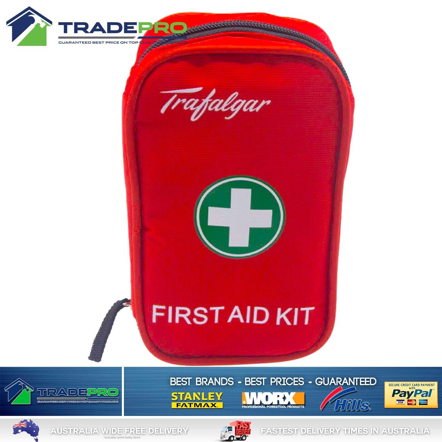 First Aid Kit Trafalgar Medical TGA Apprved Travel Workplace Family Emergency 62