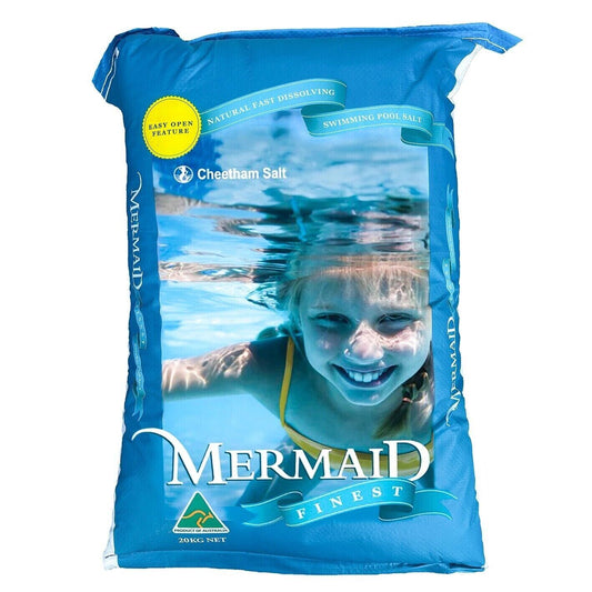 Swimming Pool Salt 20kg Bag Fine Granular Washed Salt Sodium Chloride Mermaid