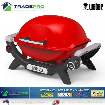 BBQ Weber Q1000 Portable Gas Barbecue Grill Stainless Steel Burner & Hose Baby Q