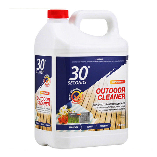 Outdoor Cleaner 30 Seconds 5Ltr NEW FORMULA PRO Concentrate Moss Mould Algae 5L