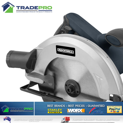 Circular Saw 185mm Electric 71/4" PRO 1200W Wood Cutting Blade & Dust Port