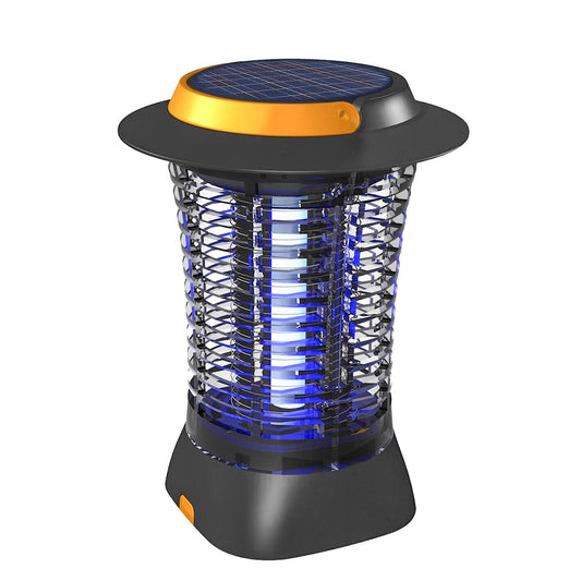 Bug Zapper Gecko Solar USB Rechargeable Cordless Mosquito Insect Mozzies Lantern