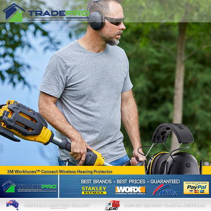 3M Worktunes Ear Muff Call Connect Bluetooth Wireless Hearing Protector Earmuff