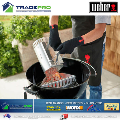 Weber  BBQ Charcoal Starter New PRO Rapidfire Chimney Quick Lighter Easy Heat