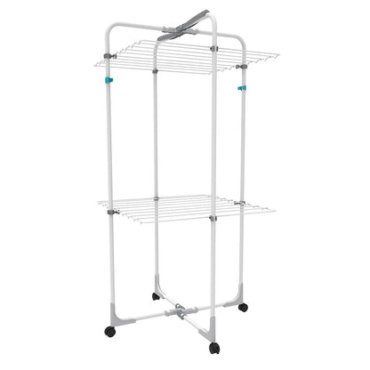 Hills Clothes Line Airer Premium Duo 12.8m Genuine Portable Clothesline Mobile