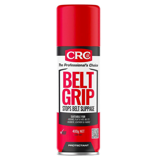 Belt Grip Spray CRC Aerosol 400g Stops Car Belt Slippage Suits All Auto Belts