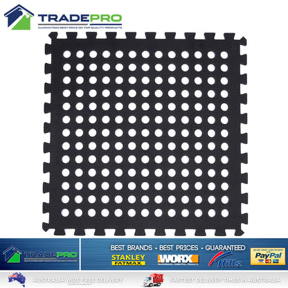 6PC Floor Mat Tiles EVA H/Duty Rubber Foam Interlocking Fatigue Shock Absorb Gym