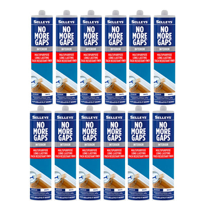 12x Selleys® No More Gaps 475g Multipurpose Sealant Gap Filler White Paintable