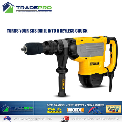 Quality Drill Chuck with SDS Adaptor PRO H/Duty Fit 1-13mm Drills 1/2" Keyless