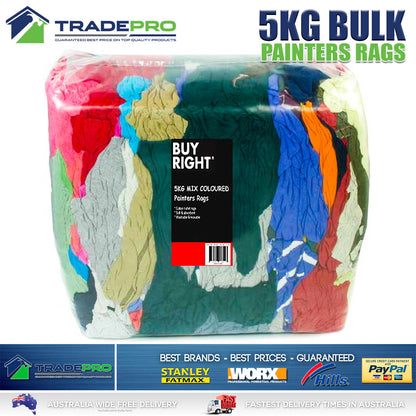 Bag of Rags Painters Cleaning Rags 5kg Bulk Pack Commercial Mechanics Soft Towel