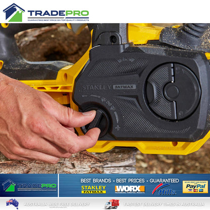 Stanley® Fatmax Chainsaw 18V Kit with PRO 4.0AH Battery 30cm Chain Saw Bar Tree